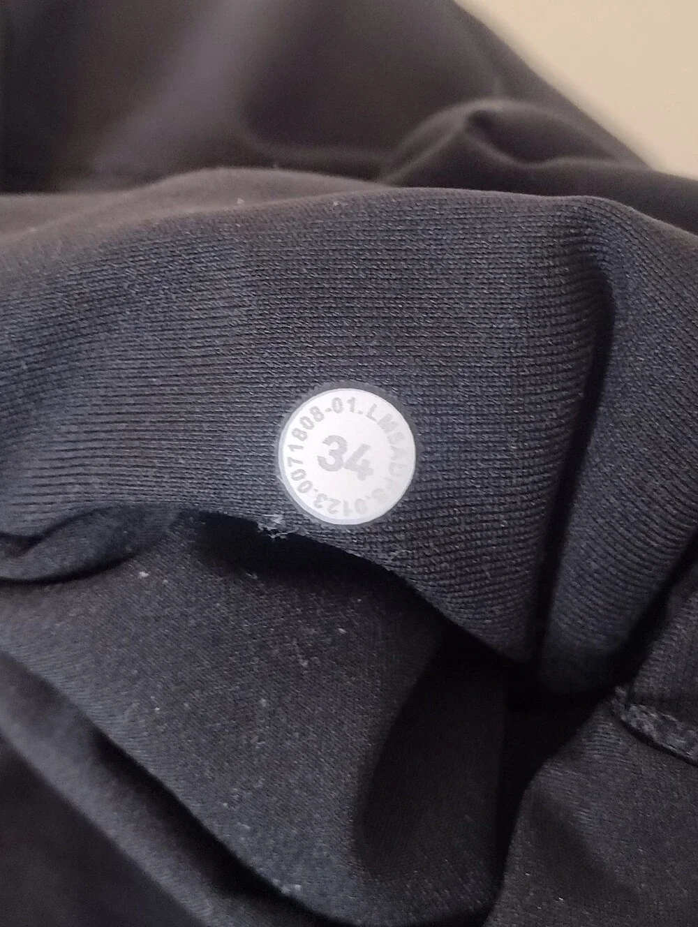 Lululemon ABC Black Straight-Leg Athletic Golf Pants Sz 34